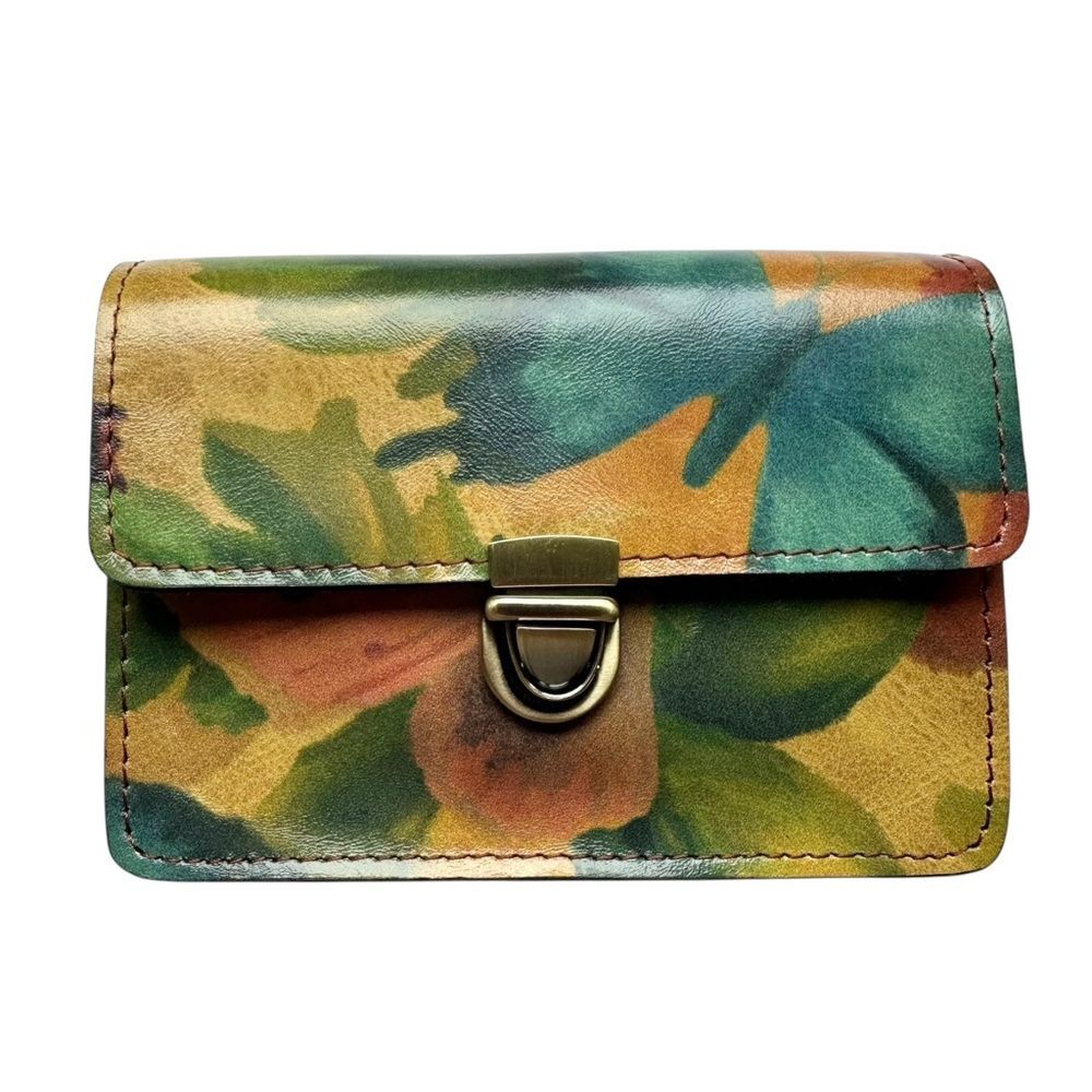 🆕Patricia Nash Floral Mini Lanza Key Fob Wallet Clutch